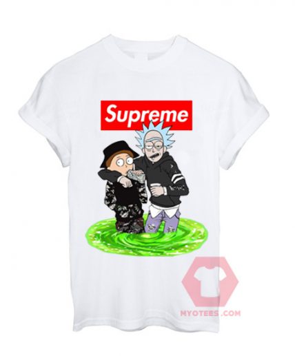 Cheap Custom Tees Supreme Style Rick And Morty On Sale