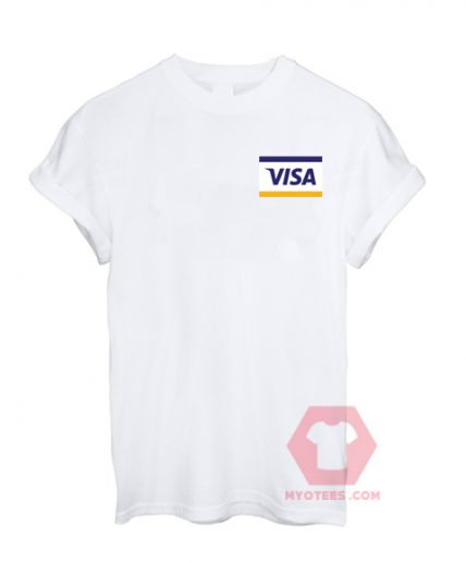 Cheap Custom Tees Visa Logo On Sale