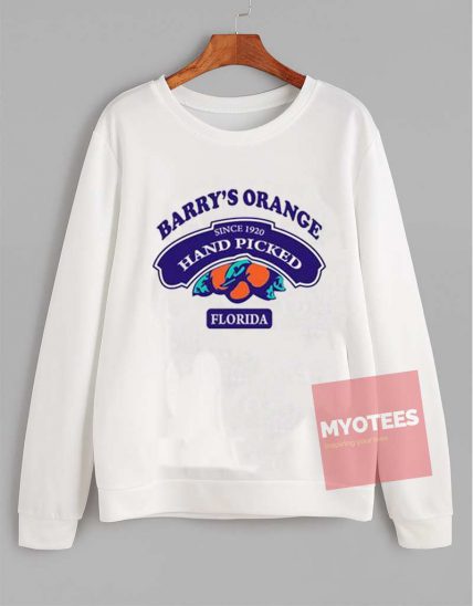 Cheap Custom Barry's Orange Florida Sweatshirt