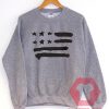 Cheap Custom Black American Flag Sweatshirt