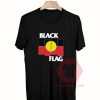 Cheap Custom Tees Black Flag X Aboriginal Flag On Sale