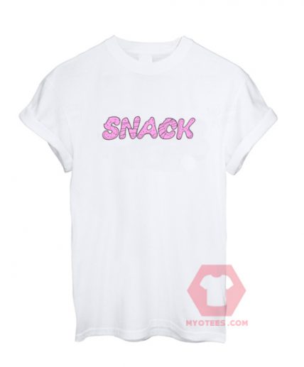 Cheap Custom Tees Snack Pink On Sale