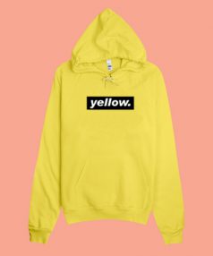 Cheap Custom Hoodie Yellow Quote On Sale