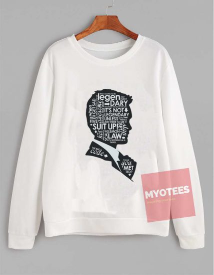 Cheap Custom Barney Typhography Sweatshirt