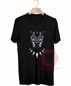 Cheap Custom Tees Face Black Panther On Sale