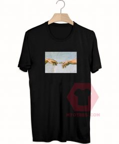 Cheap Custom Tees Michelangelo Hand On Sale