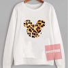 Cheap Custom Mickey Art Leopard Sweatshirt