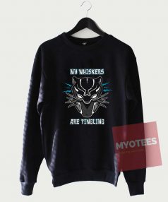 Cheap Custom My Whiskers Black Panther Sweatshirt