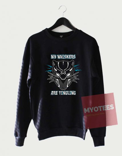 Cheap Custom My Whiskers Black Panther Sweatshirt