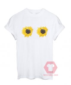 Cheap Custom Tees Sunflower Boobs On Sale