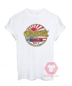 Cheap Custom Tees Aerosmith Tour Boston 1977 On Sale