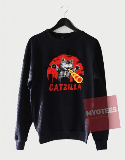 Cheap Custom Cat Zilla Sweatshirt