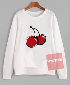 Cheap Custom Tees Cherry Red Sweatshirt