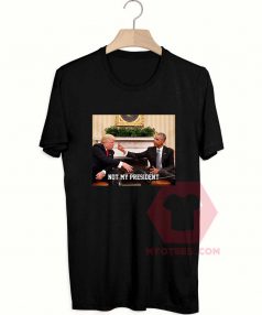 Cheap Custom Tees Obama Flips Off Trump On Sale