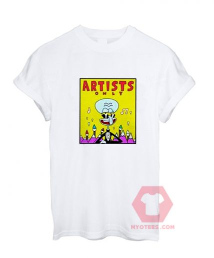 Cheap Custom Tees Artist Only Squidward On Sale