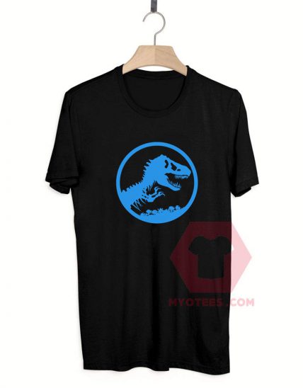 Cheap Custom Tees Jurassic Park Blue On Sale