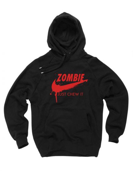 Affordable Custom Zombie Just Chew It Hoodie On Sale