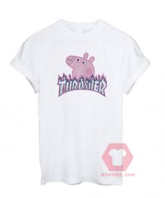 Peppa Pig X Thrasher Flame Parody T-Shirt