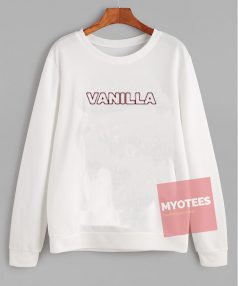 Cheap Custom Vanilla Font Sweatshirt