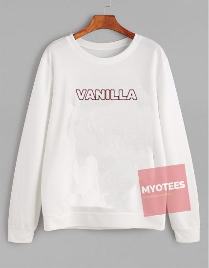 Cheap Custom Vanilla Font Sweatshirt