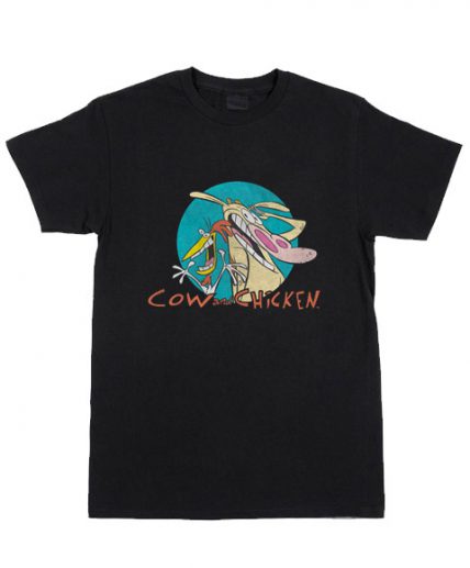 Cow And Chicken Logo T Shirt For Sale