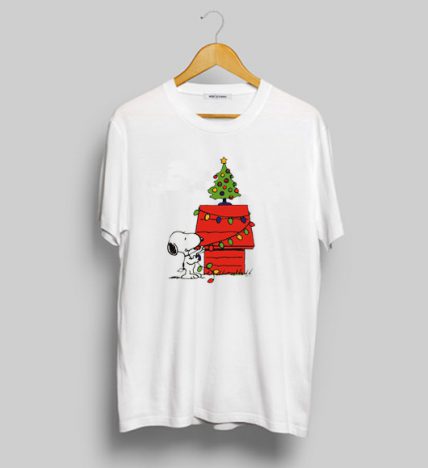 Christmas Snoopy Lights T Shirt For Sale