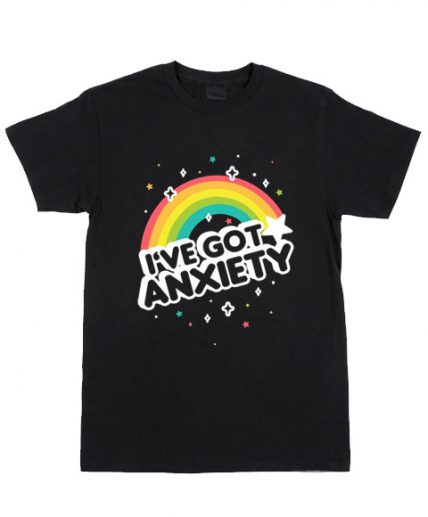 Cheap Custom Tees I've Got Anxiety Rainbow For Sale