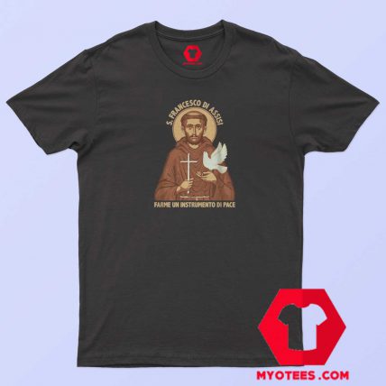 St Francis of Assisi Prayer T-Shirt Cheap