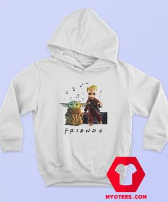 Baby Yoda and Baby Groot Friends TV Hoodie