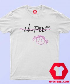 Cute Lil Peep Sad Face Graphic T Shirt