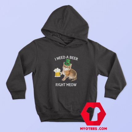 St Patricks Day Irish Beer Cat Hoodie