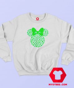 St Patricks Minnie Mouse Icon Shamrocks Sweatshirt