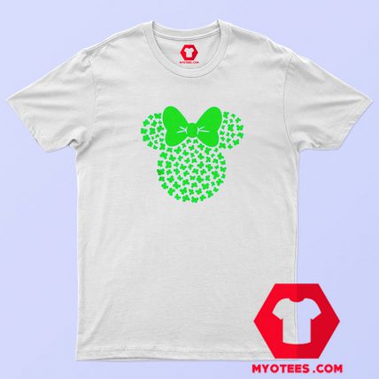 St Patricks Minnie Mouse Icon Shamrocks T Shirt