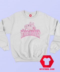 Peppa Pig X Thrasher Sweatshirt Parody