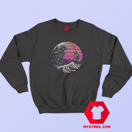 Retro Wave Eva Graphic Sweatshirt Cheap