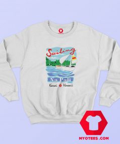 Sailing Na Pali Hawaii Graphic Sweatshirt