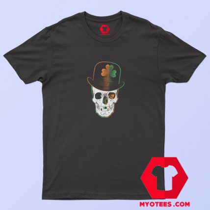 St Paddys Day Irish Leprechaun Skull T Shirt