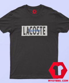 Supreme LACOSTE Logo Panel Unisex T Shirt