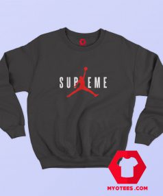 Supreme × Jordan Collab Graphic Sweatshirt