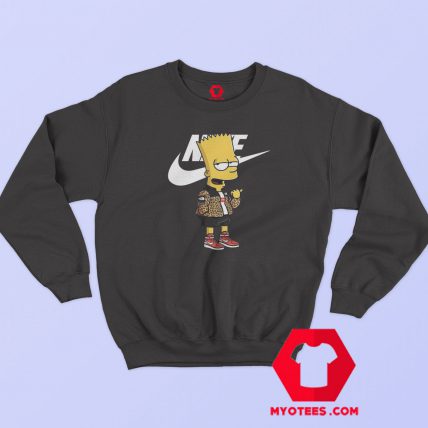 The Simpsons Bape Supreme With Nike Graphic Sweatshirt