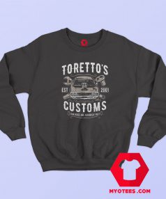 Toretto's Garage Customs Graphic Cheap Sweatshirt