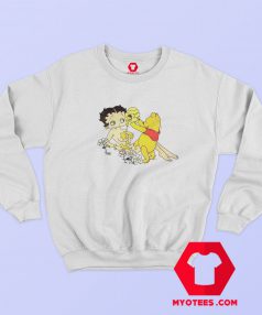 Betty Boop And Winnie Pooh Love Sweatshirt