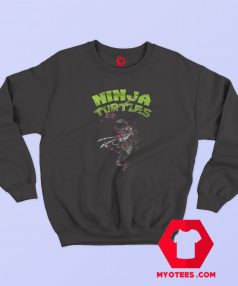 Black Ninja Turtles Graphic Sweatshirt