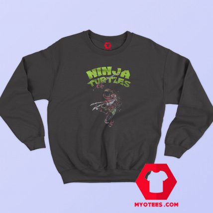 Black Ninja Turtles Graphic Sweatshirt