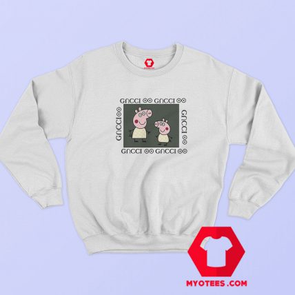 Fancy Peppa Pig GC Logo Parody Gucci Sweatshirt