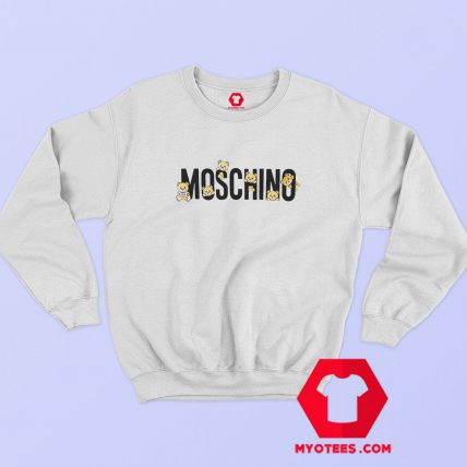 Funny Moschino Teddy Bear Sweatshirt