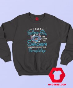 Im A Stitch Girl Funny Disney Graphic Sweatshirt