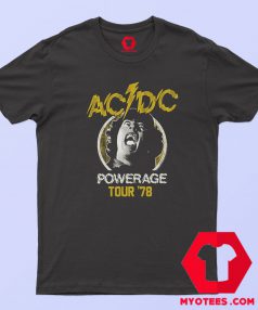 ACDC Powerage Tour 1978 Graphic T Shirt