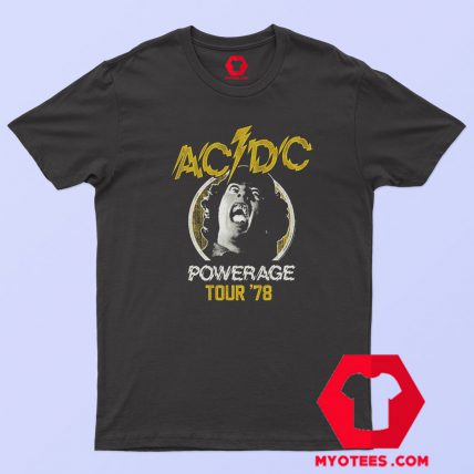 ACDC Powerage Tour 1978 Graphic T Shirt