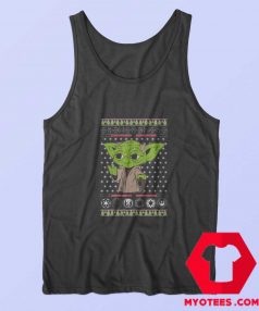 Baby Yoda Mandalorian Ugly Christmas Tank Top